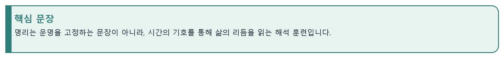 1. 명리란 무엇인가 자료 도표