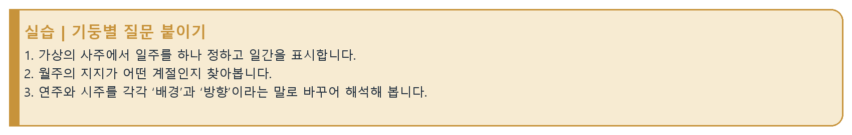 2. 사주팔자와 네 기둥 자료 이미지