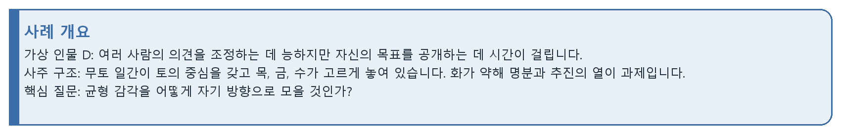 20. 예제 4: 무토 일간의 조율형 사주 자료 이미지
